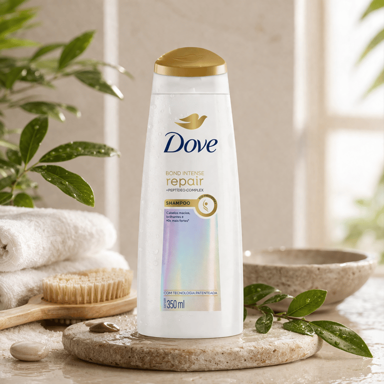 Shampoo Dove Bond Intense Repair + Peptídeo Complex 350ml