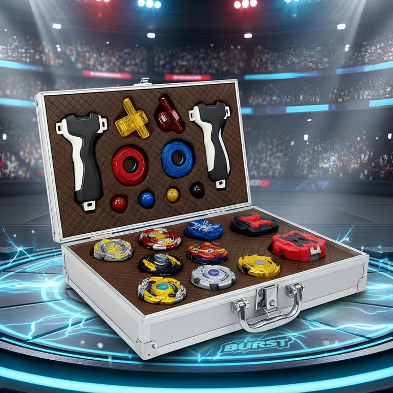Kit Beyblade Storm Gyro Dazzle Detonation Maleta De Alumínio