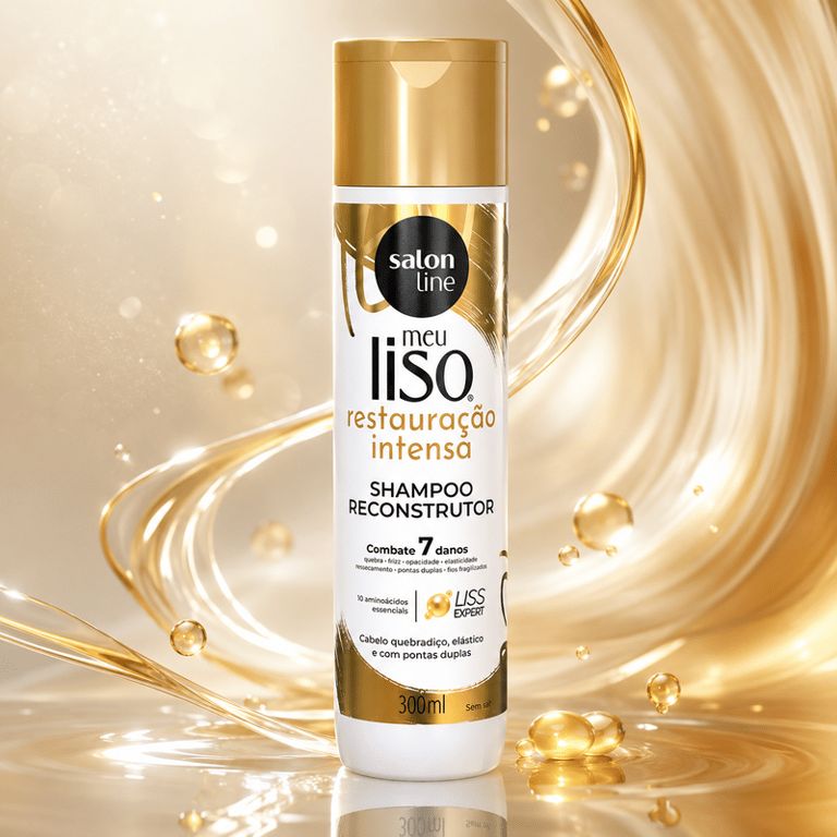 Shampoo Reconstrutor Meu Liso Restauração Intensa Salon Line 300ml