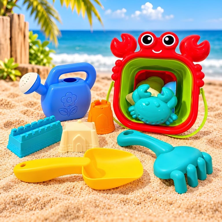 Kit De Praia Infantil Com Bolsinha 