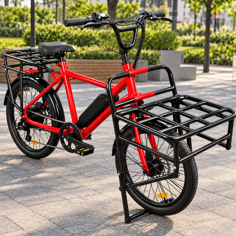 HY10 Bicicleta Eletrica 500W Bateria Litio Autonomia de 40km 200kg de Carga Máxima 