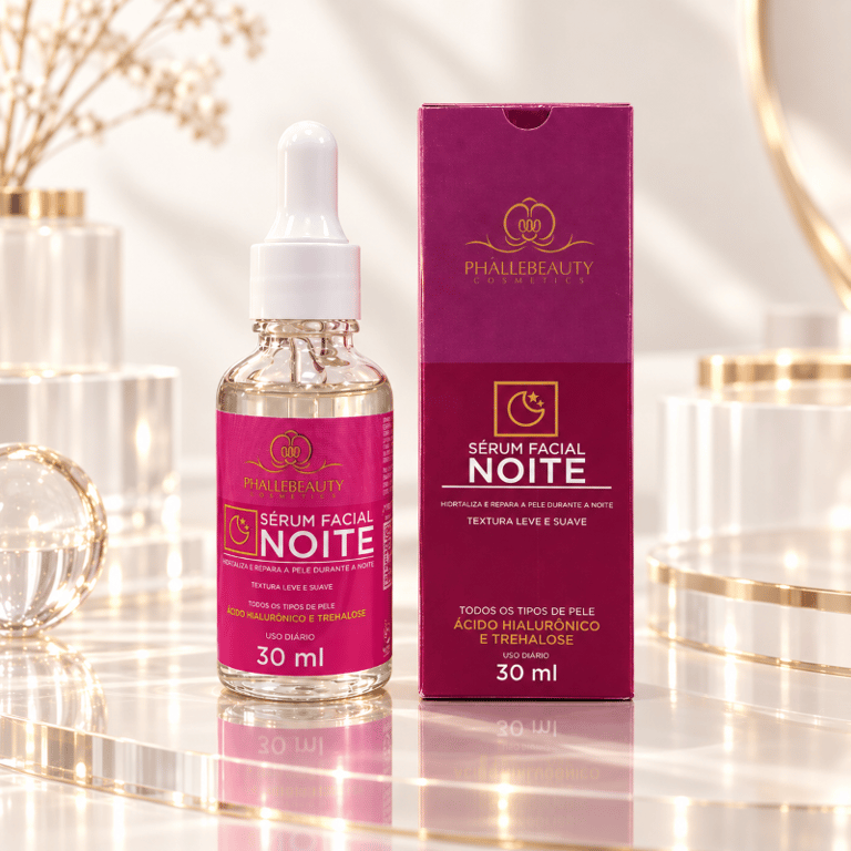 Sérum Facial Noite Ácido Hialurônico e Trehalose Phállebeauty 30ml