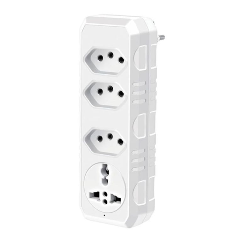 Adaptador De Tomada Benjamin 3 Entradas 1 Universal 127/220v