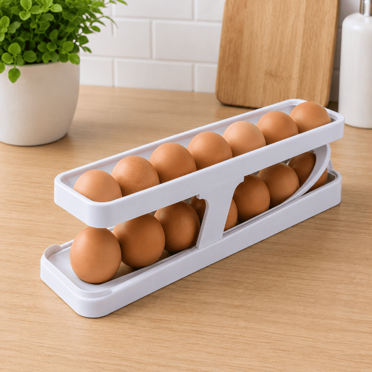 Porta Ovos  Organizador de Ovos para Geladeira com Design Prático e Funcional para Armazenamento e Organização da Cozinha