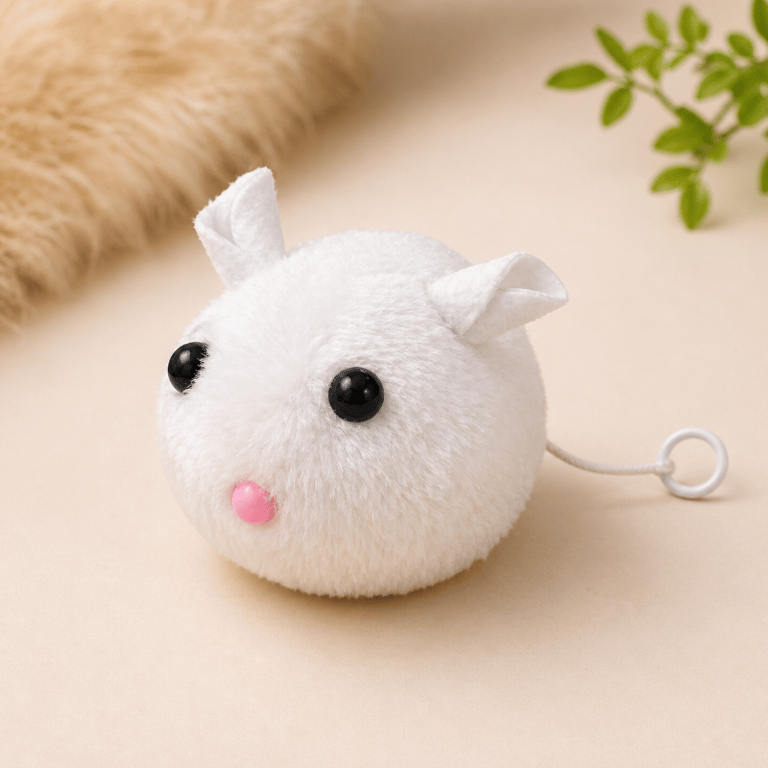 Brinquedo Coelho Interativo Que Vibra Pelúcia Para Gatos
