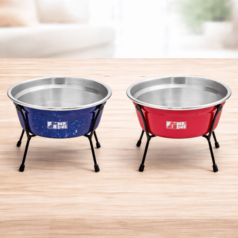 Comedouro Elevado Aramado Pequeno Para Cães E Gatos 1,5L