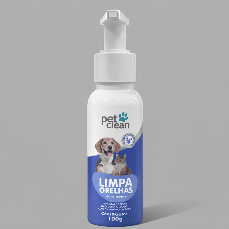 Limpa Orelhas Para Cães E Gatos Higiene 100ml