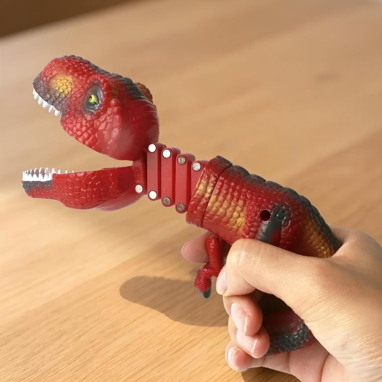 Dinossauro Pegador Retrátil Estica O Pescoço E Morde