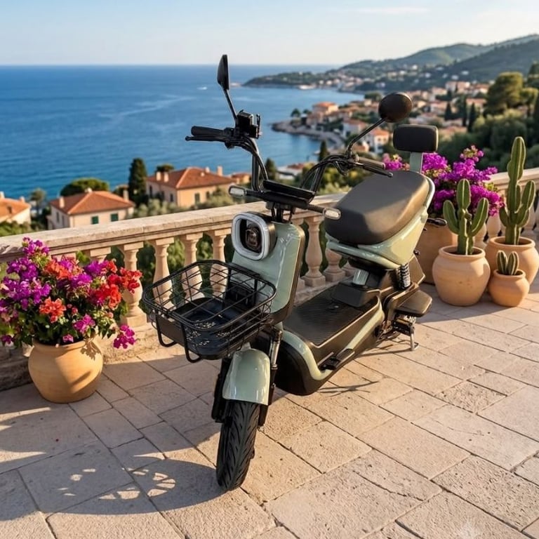 J20 Moto Elétrica 800W 48V 20Ah Bateria De Lítio Autonomia 40 a 50Km Peso Máximo 150Kg