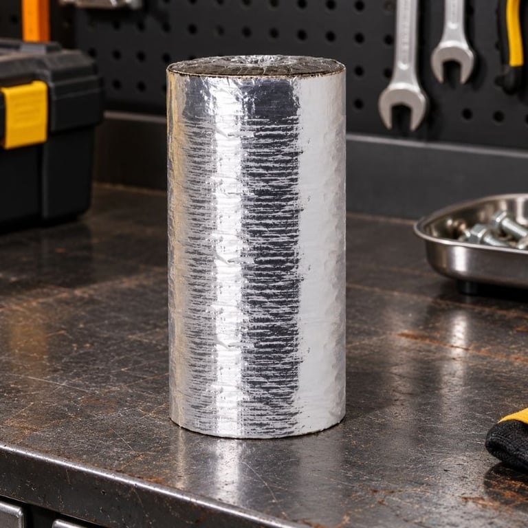 Fita Asfáltica Aluminizada 30CM X 10 Metros Para Vedação