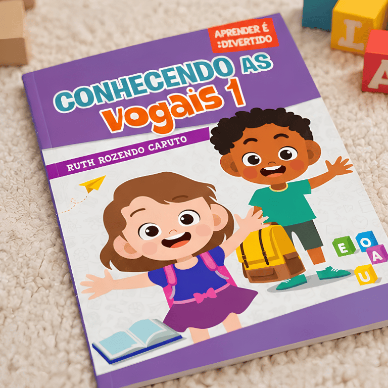 Livro Infantil Conhecendo As Vogais 1 Atividades Educativas Para Alfabetização E Aprendizado Das Vogais