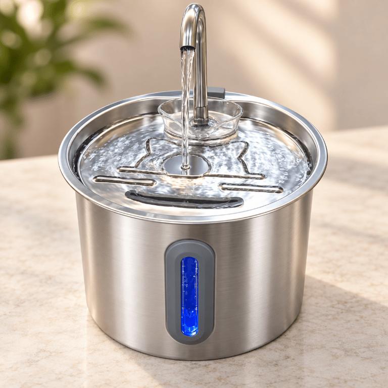 Fonte  Automática Inox Para Cães E Gatos