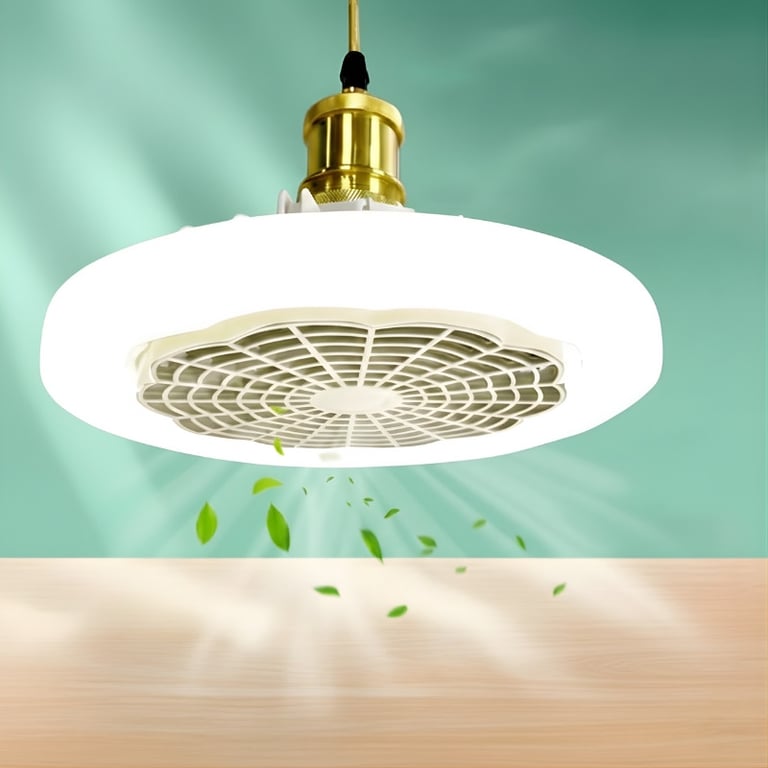 Ventilador de Teto Led 30W De Bocal