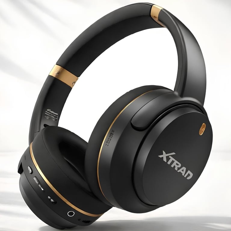 Fone De Ouvido Bluetooth 5.3 Headphone Sem Fio Dobrável Com Microfone Bateria 400mAh Entrada Auxiliar Para Celular Notebook Tablet Computador