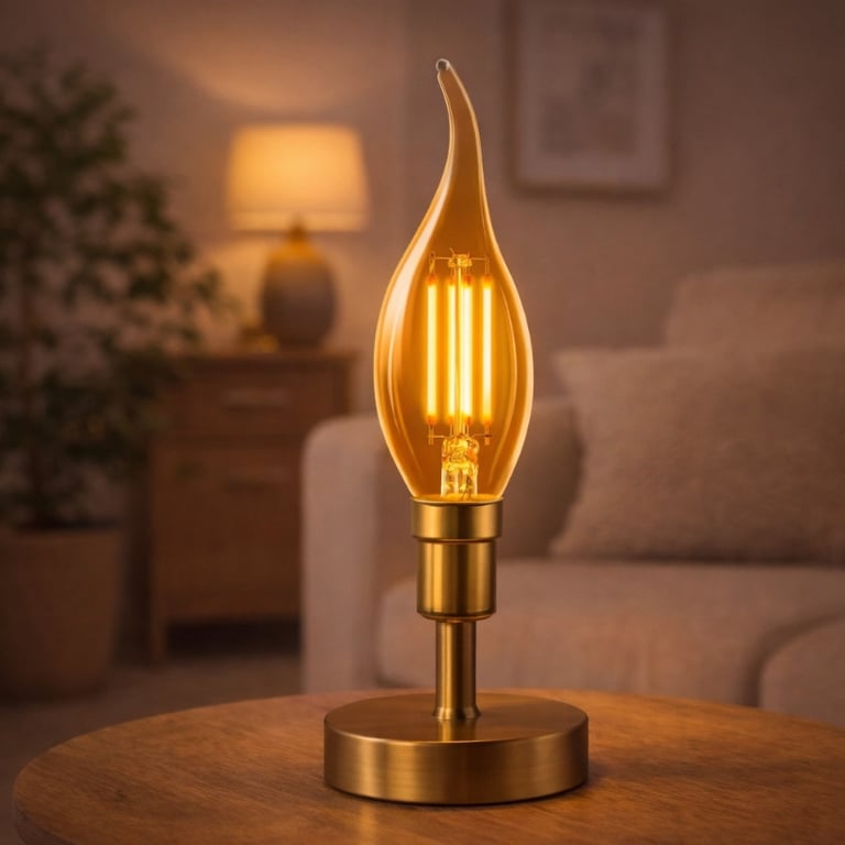 Lâmpada Filamento Led Vela Bocal E14