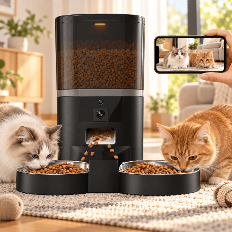 Comedouro Automático Pet Inteligente Com Câmera E Aplicativo