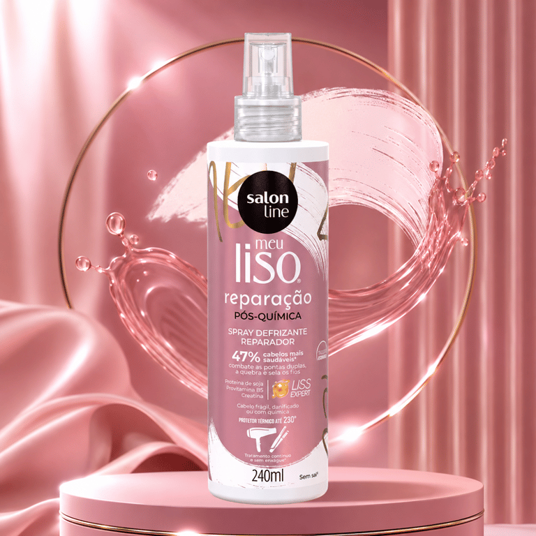 Spray Defrizante Reparador Meu Liso Pós-química Salon Line 240ml
