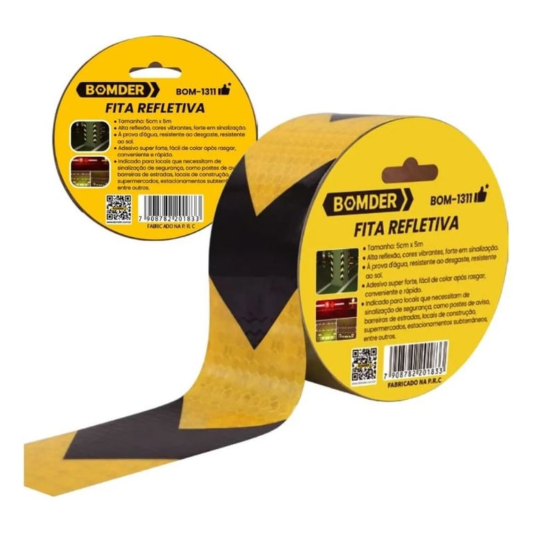 Fita Refletiva 5cm 5 Metros