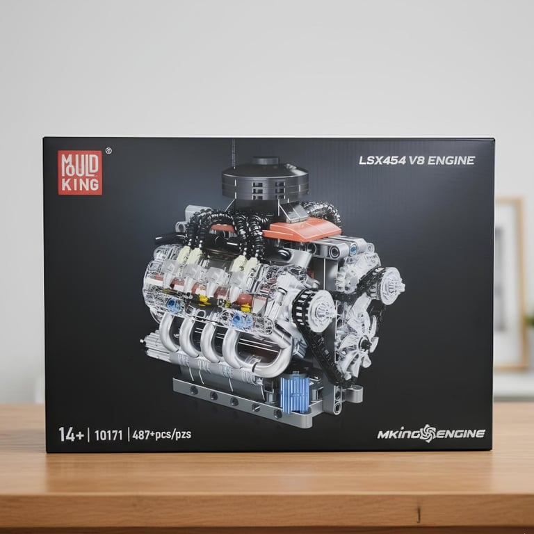 Blocos De Montar Motor LSX454 V8 487 Peças 