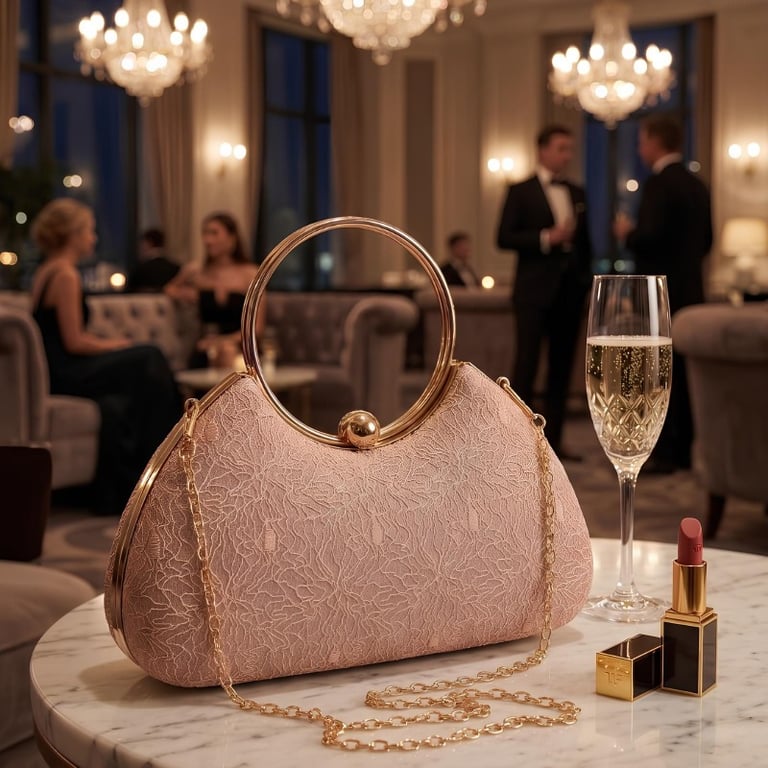 Bolsa Clutch Estruturada Com Estética Refinada
