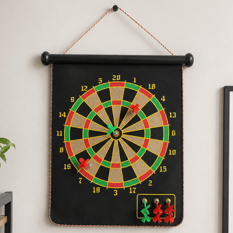 Jogo De Dardo Magnético Com 6 Dardos Alvo Magnético Para Parede Seguro Divertido E Ideal Para Crianças E Adultos