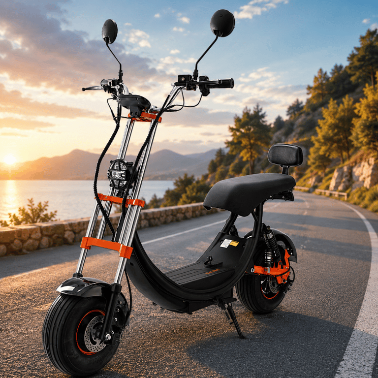 FSB-F04 Moto Elétrica FS Scooter 1000W Bateria De Lítio 48V 15Ah Velocidade 32Km/h Autonomia 45Km