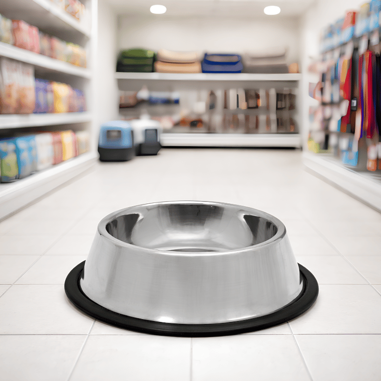 Comedouro Inox Antiderrapante 200ml Para Cães E Gatos