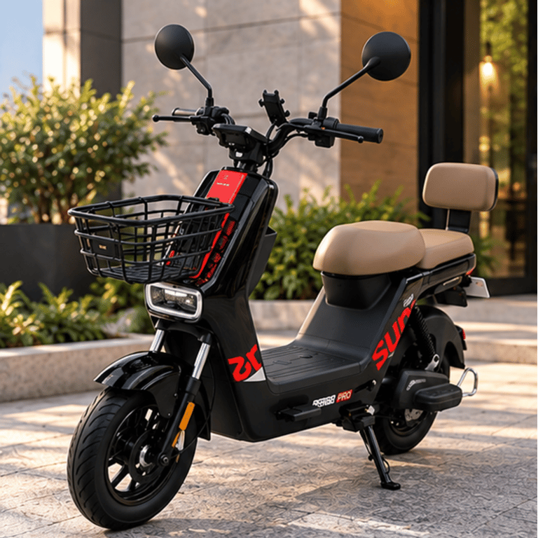 T2 Moto Elétrica 800W Bateria De Lítio Autonomia 40Km Peso Máximo 120Kg