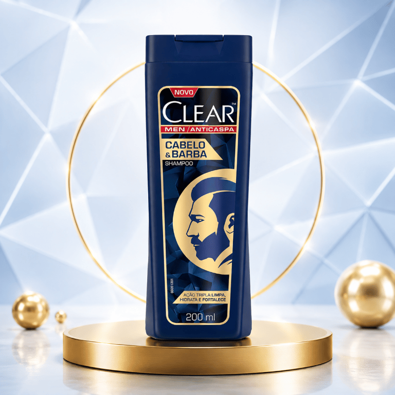 Shampoo Anticaspa Cabelo & Barba Clear Men 200ml