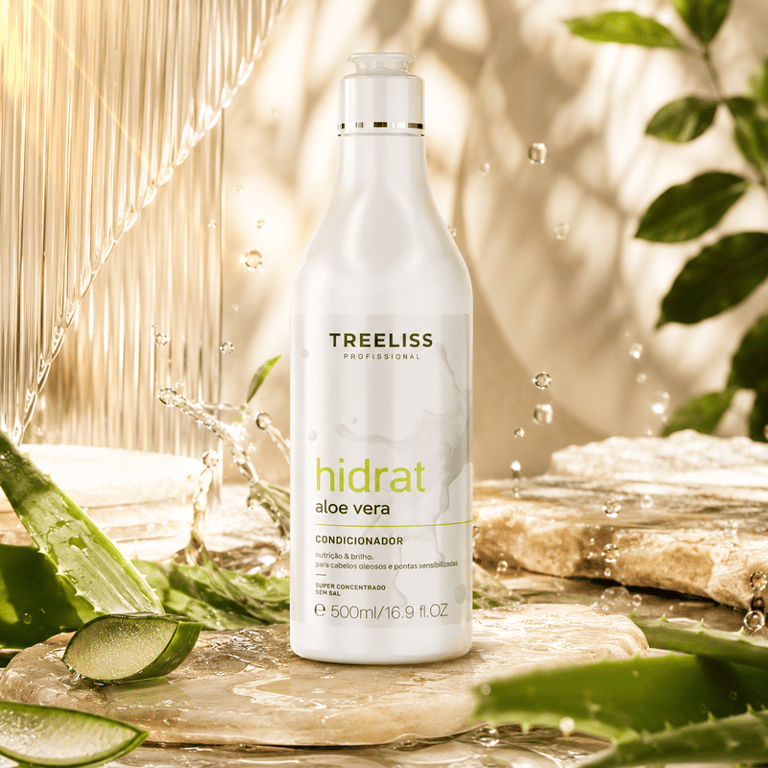 Condicionador Hidrat Aloe Vera Cabelos Oleosos Treeliss 500ml