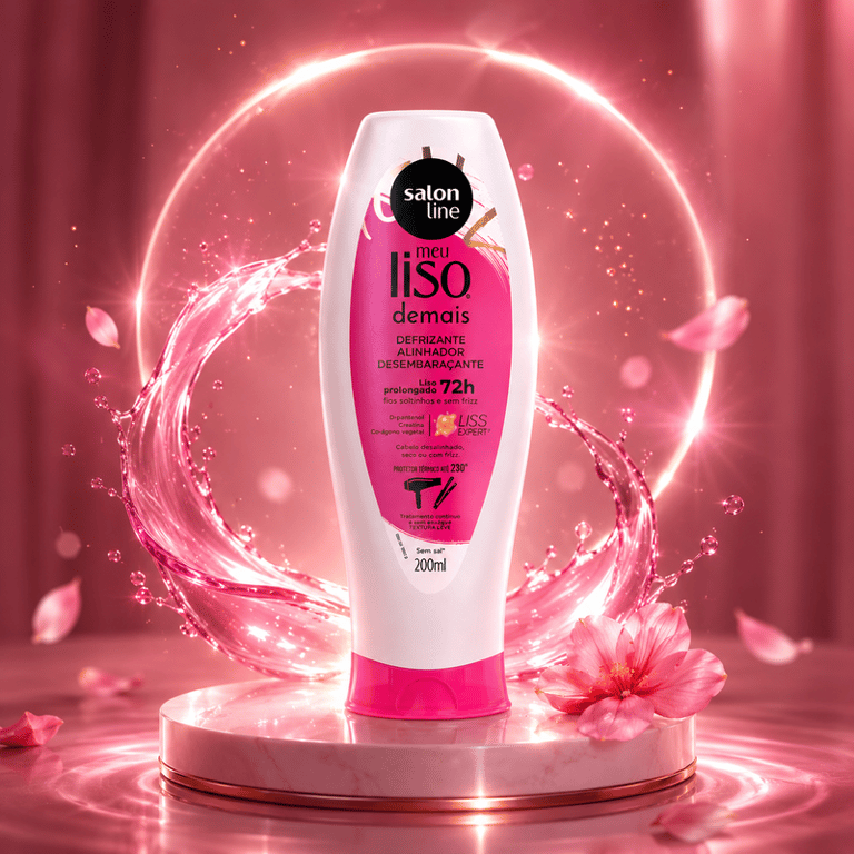 Defrizante Meu Liso Demais Liso Prolongado 72h Salon Line 200ml