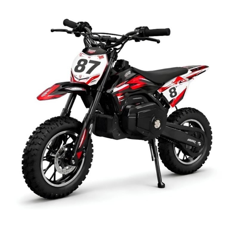 YY01 Dirt Bike Peso 25Kg Peso Suportado 75Kg Bateria 500 Watts Velocidade Máxima 25Km Autonomia Máxima 25Km Tempo De Carregamento 5 à 7Horas
