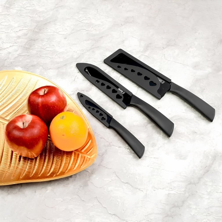 Kit De 3 Facas Essenciais Para Cortes Precisos Com Design Moderno