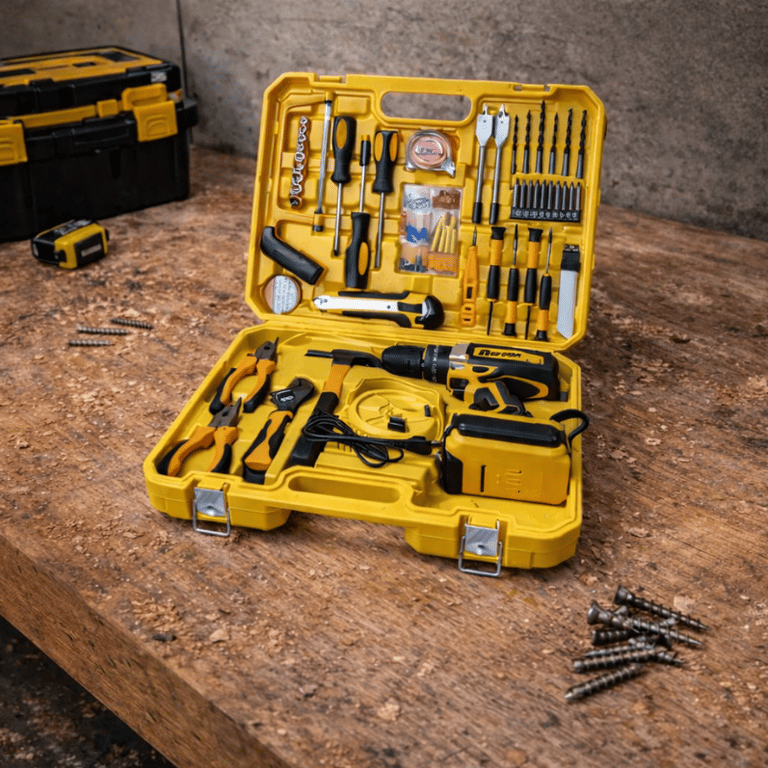 Kit Ferramentas 40 Peças Com Furadeira Parafusadeira 48V Sem Fio