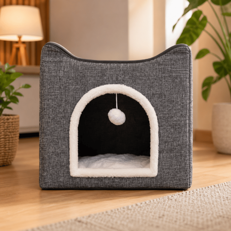 Toca Cama Dobrável Para Gatos E Cachorros De Pequeno Porte