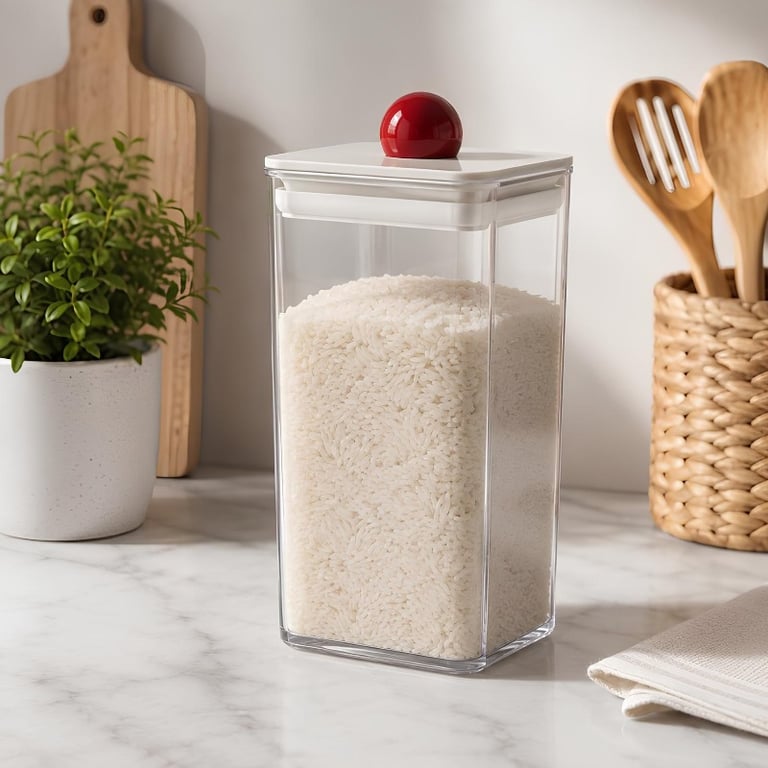 Pote Organizador de Mantimentos 850ml Transparente com Tampa para Cozinha Despensa Cereais Grãos e Alimentos