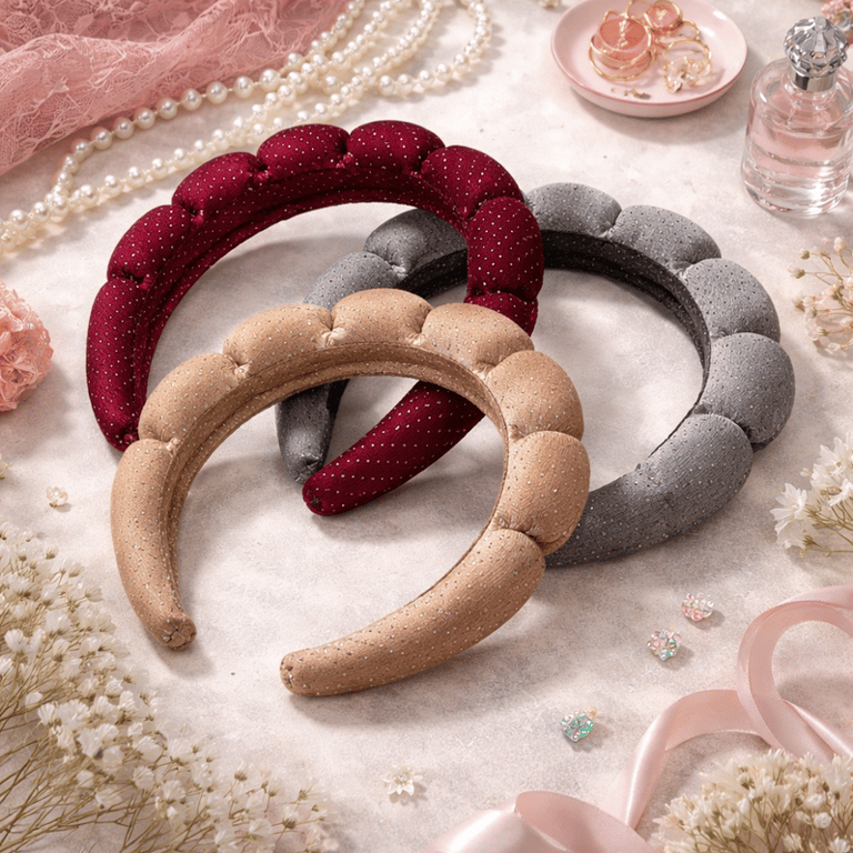 Tiara de Cabelo Puffy Nuvem Cores Sortidas