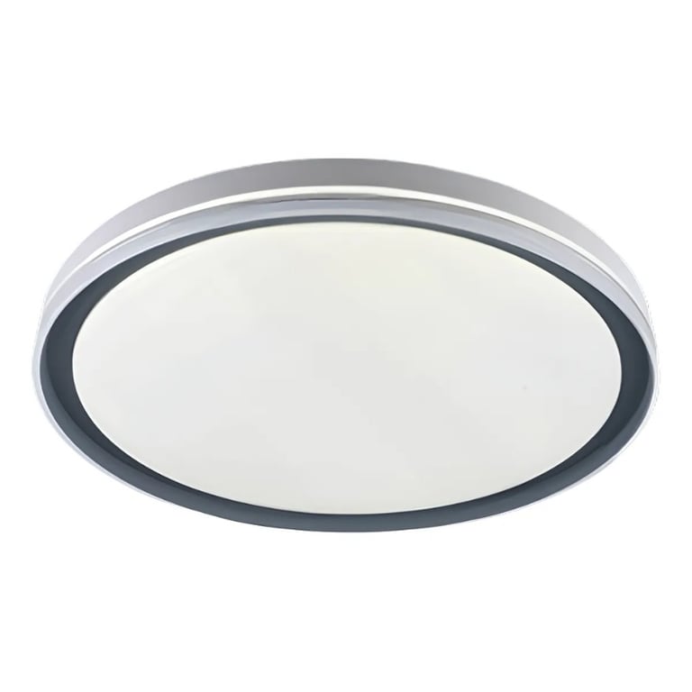 Plafon LED Redondo Branco Cinza 24W