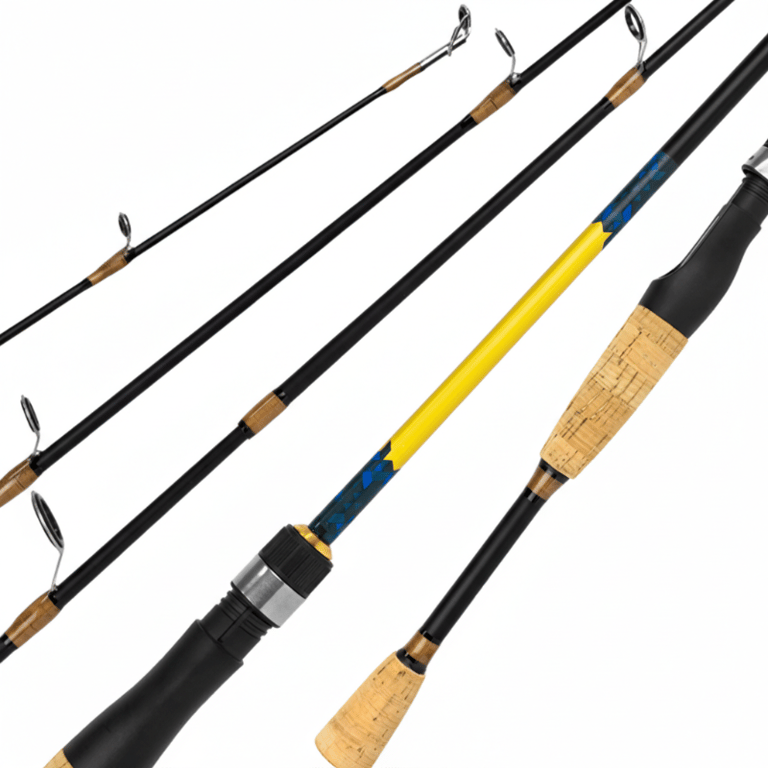 Vara De Pesca Para Rio E Mar Resistente Com Cabo Ergonômico