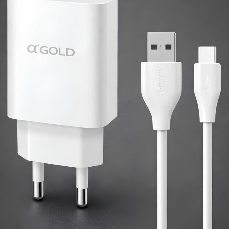 Kit Carregador Tipo C Com 3 Entradas USB 