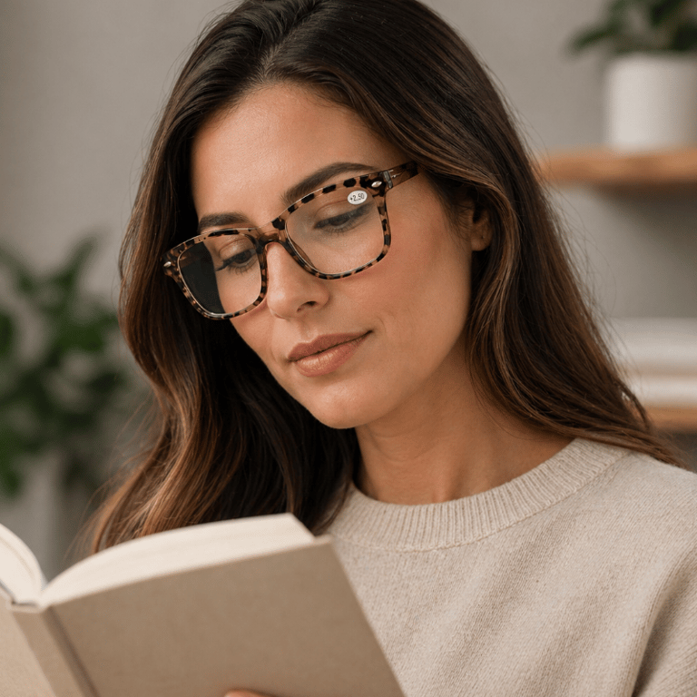 Óculos De Leitura Feminino Elegante +2.50 Leve E Confortável