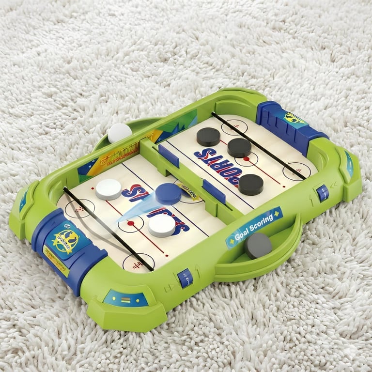 Kit Mini Jogo de Mesa Pebolim Board Games 2 Em 1