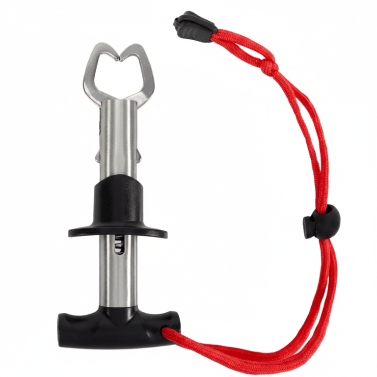 Alicate De Contenção Para Pesca Em Aço Inox Com Cordão