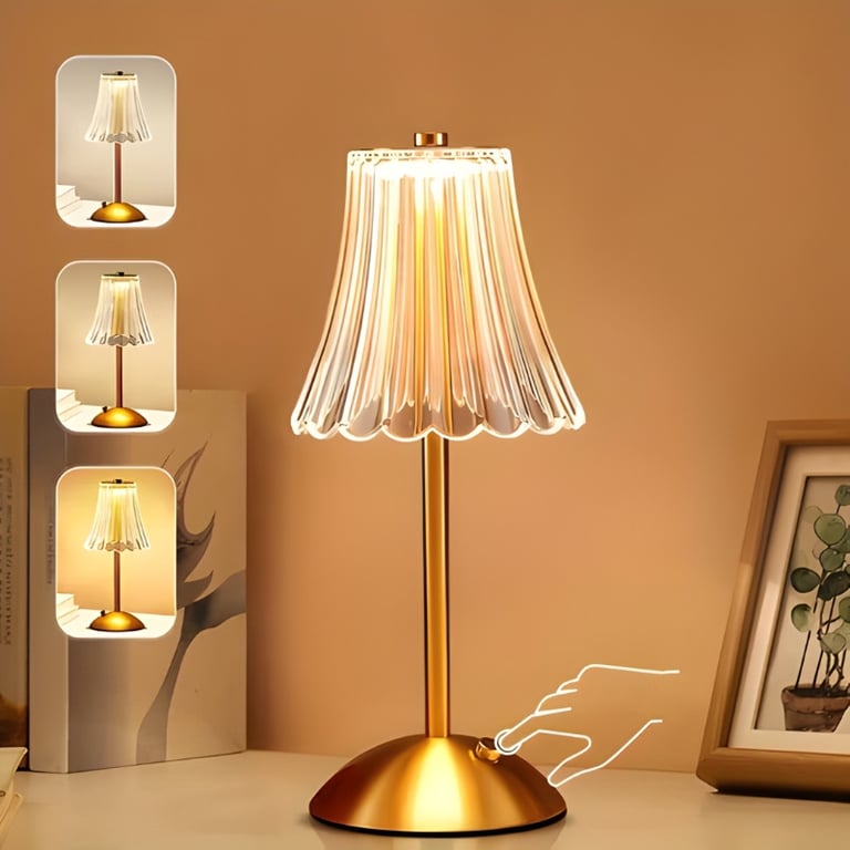 Luminária Abajur de Mesa Touch Recarregável