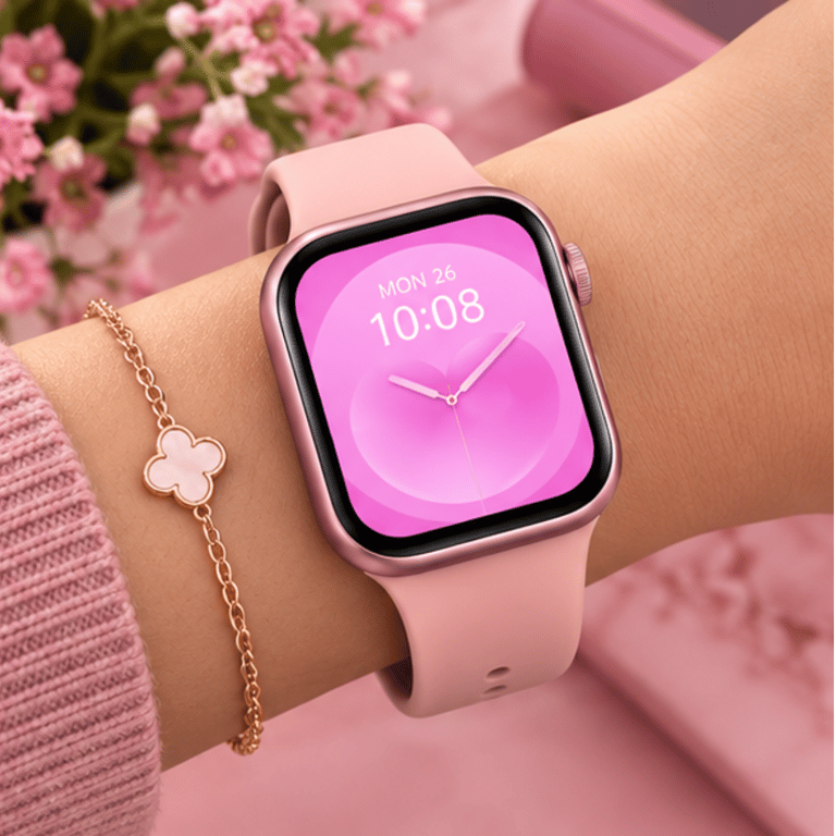 Relógio Inteligente Mini Smartwatch com Tela Touch, Bluetooth, Notificações e Monitoramento de Atividades