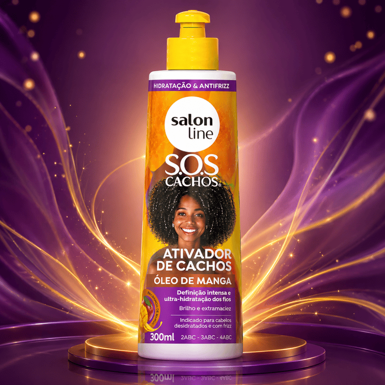 Ativador De Cachos S.O.S Cachos Óleo de Manga Salon Line 300ml