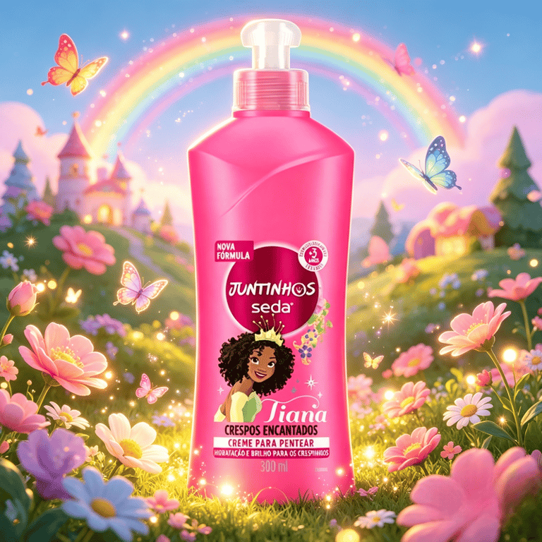 Creme Para Pentear Tiana Crespos Encantados Seda Juntinhos 300ml