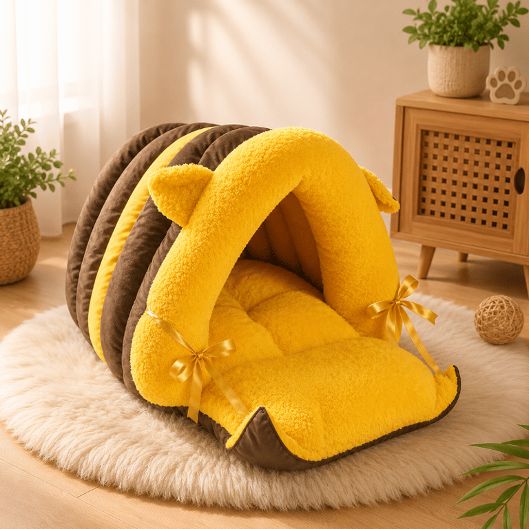Cama Toca Aconchegante Para Cães E Gatos