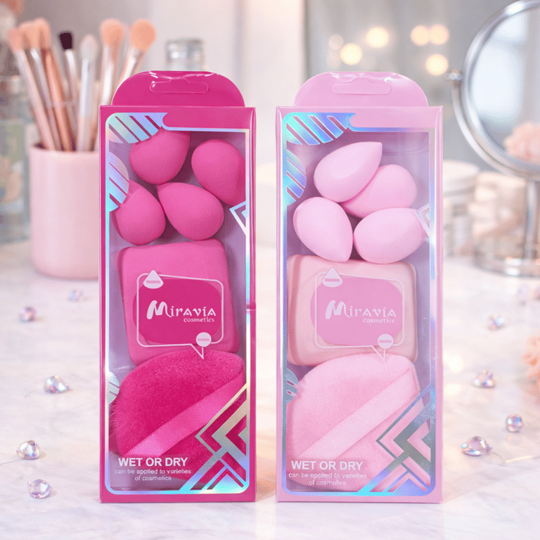 Kit 6 Esponjas Puff Multifuncionais Miravia Cores Sortidas