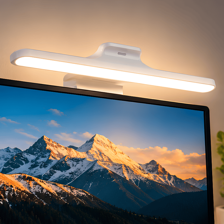 Luminária LED Multifuncional de Mesa com Proteção Ocular Iluminação Ajustável e Bateria Recarregável de 2400 mAh